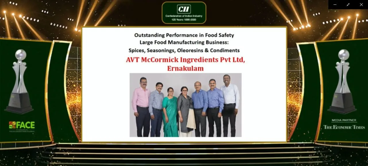 CII National Award ceremony screen